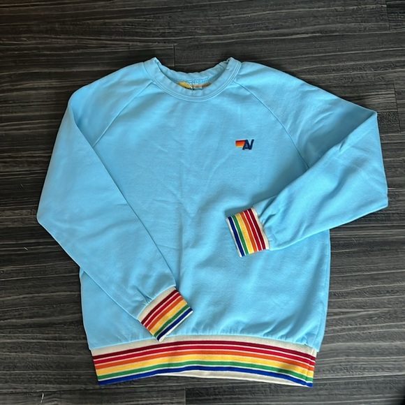 Aviator Nation Rainbow Crewneck Sweatshirt - Picture 3 of 9
